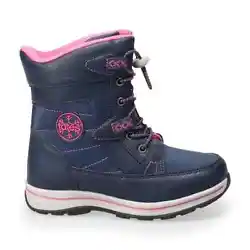 Totes Kids BEAVER Winter Boots Drawstring Closure Navy Fuschia US 2 NIB. We will do what we can to ensure your...