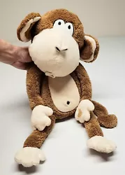 Original BOBBY JACK Large Monkey Stuffed Animal Huge Cute Soft PLUSH TOY. My measurement is 24