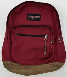 JanSport Originals Maroon Backpack Brown Suede Bottom. Few minor stain/marks. Very good condition overall. See pics for...