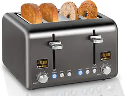 Multiple Flavor: SEEDEEM toaster provides 7 shade setting from light yellow to deep dark. The special 4 gear can bake...