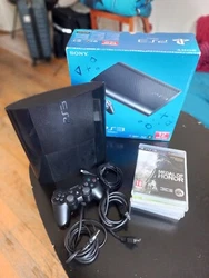 Sony PlayStation 3 Ultra Slim 12 Go + Manette dualshock3 + cable alimentation + cable HDMI + 6 jeux État parfait .