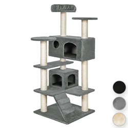 Arbre à chat MICKI 131 cm. 2 Maisons à chat pour un repos paisible. Cet arbre se distingue par ses finitions de...