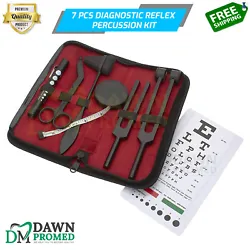 The tuning fork will not lateralize if both ears are normal. ➼ 7 PIECE DIAGNOSTIC PERCUSSION REFLEX SET to detect...