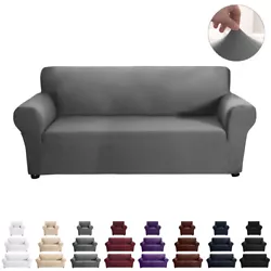 Stretch Sofa Seat Cushion Covers 1-3 Seats Cushion Slipcovers Couch Protectors//. Round Chair Seat Slipcover Bar Stool...