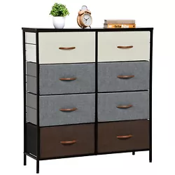 EXCELLENT STORAGE CHEST- This 8 Drawer Dresser boasts sufficient storage space, which holds a lot more than you...