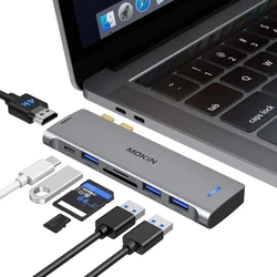 Répondez à tous vos besoins avec un seul hub. Conçu pour MacBook Pro Air. Résolution maximale jusquà 5K. Identique...
