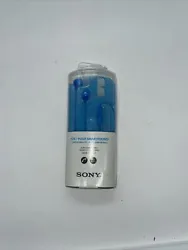 Sony Model # MDR-EX15AP (Blue) Smartphone Headphone Earbud Microphone.