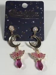 For your consideration is a new Toei Animation Sailor Moon Moon Stick Dangle Earrings. In the name of the moon, we...
