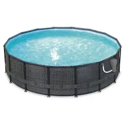 Type Above Ground Pool. 1,500 gallon filter pump system. All accessories or parts are included with the item. Vehicle...