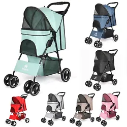 From paws to tail of our jogger stroller, you can rest easy that your dogs and cats are always safe with its rear...