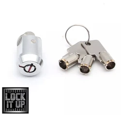 Self Storage Cylinder Lock for Storage Locker - One Cylinder Lock and Three Keys.