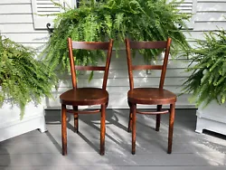 1920s THONET STYLE BENTWOOD WOOD SIDE ACCENT DINING BISTRO CAFE CHAIRS. IT OF COURSE COULD BE PAINTED A DIFFERENT...