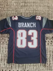 Deion Branch New England Patriots Signed Autographed Jersey Beckett COA.