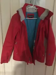 Womens small Patagonia powder bowl jacket with hood. Gortwx and waterproof. Extremely warm and fitted. Some...