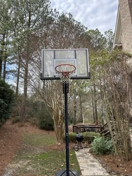 Lifetime portable basketball hoop outdoor.