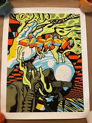 Poster from Pearl Jam’s 2018 Lisbon shows. AP is signed/numbered by the artist.Please be aware before bidding that...