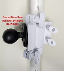 RAM mount is NOT included! Fits RAM-202U with C-size ball. Instead of installing the round base on the boat floor or...