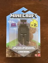 Minecraft Craft-A-Block ENDERMAN Action Figure Mattel New 4.5