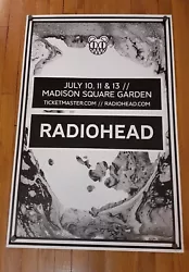 RADIOHEAD RARE INDUSTRY PROMOTER CONCERT POSTER 2018 MSG NYC 24X36.  INDUSTRY  PROMOTER CONCERT POSTERS ARE PRINTED ON...