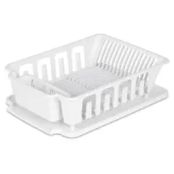 The Large 2 Piece Sink Set includes a dish drainer and drainboard which are held together with snap-lock tabs, yet...