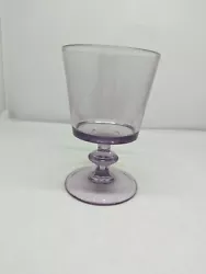 Lovely Vintage Clear Lilac Purple Glass Pedestal Spooner Vase  No makers marks.  Overall in good pre-owned vintage. No...