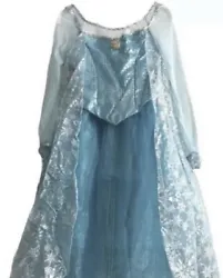 Be the queen of the ice castle in this stunning Disney Parks Frozen Queen Elsa costume dress. The beautiful blue dress...