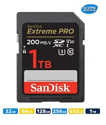 Choose from 32GB, 64GB, 128GB, 256GB 512GB & 1TB. 512GB SDSDXXD-512G-GN4IN Read Speed Up to 200MB/s Write Speed Up to...