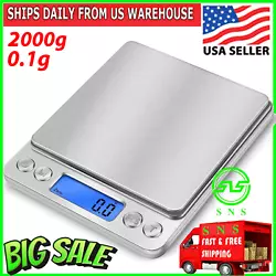Capacity: 2000g 2kg-0.1g. High precision strain gauge sensor. 3:Need to be cleaned when the scale body have stains,...