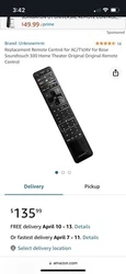 Bose Soundtouch 300 Home Theater Original Remote.