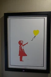 Verkauft wird eine Banksy Lithographie, 