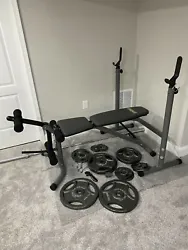 NEW: Brand new bench press and squat rack with a full set of weights. Everything you need to get in shape is included....