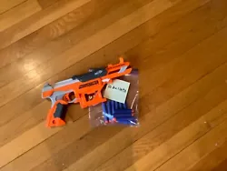 Nerf Gun With 10 Bullets.
