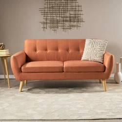 Treat your interior space to a charming loveseat that is perfect for smaller living spaces. Featuring a button tufted...