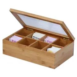 Material: Bamboo. Part Type: Storage Drawer. Easy to open hinged lid. Ideal for placing in any room (kitchen, living...