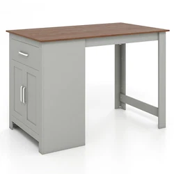 Color: Grey + Natural  Material: Engineer Wood  Overall Dimension: 47