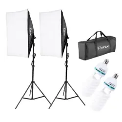 You cant miss this Kshioe 135W Bulb 5070 Single Head Soft Light Box Two Lights Set. Made of high quality material, it...