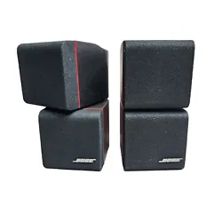 2 Bose Redline Double Cube Surround Sound Speakers Swivel Pair Set Lot Square  Good used  condition, a few small signs...