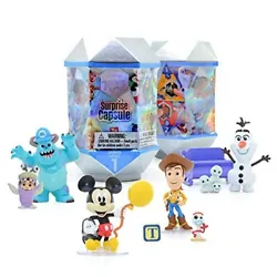 Who will you unbox?. Will you get your favorite Disney character?. UNIQUE UNBOXING EXPERIENCE - Remove top and bottom...