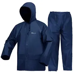 The ultra-lite Waterproof rain jacket with pants are made of 100% EVA. Ventilated cape design. Back vents for comfort....