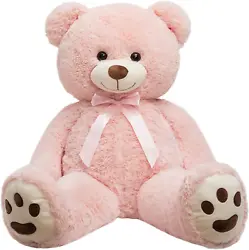 Made of high quality PP cotton and plush ,with a sweet smile, pink bow and cute paws. They are surface-washable and...