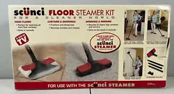 Scunci Floor Steamer Kit 7 Piece Floor/Wall Steam Kit. For use with the Scünci Steamer. Box has some damage 2004...