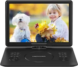 【 HD & Swivel Large Screen】DBPOWER Portable DVD player adopt 1366 768 resolution which has higher definition and...