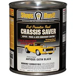 Chassis Saver, Satin Black, Quart. Apply directly over tightly adhered rust after only marginal surface preparation...
