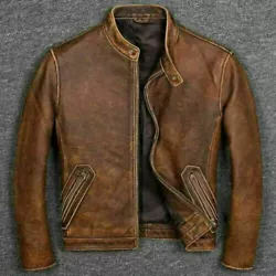 Hot and Famous Motorcycle Leather Jacket. High Pure Real Leather Jacket. Jacket Chest. XSmall (XS).