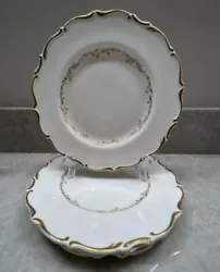 Gorgeous Vintage Royal Doulton RICHELIEU Set Of 4 Fine Bone China Side Plates 6 1/2” diameter, made in England. All...