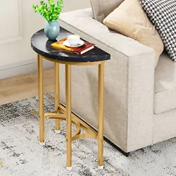 The perfect size and height of half-moon slim lines side table is suitably matches most of beds, sofa and chair, which...