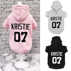Material:Cotton Blend+Polyester 3 Colors:Black/Gray/Pink Features: Personalized design,you can leave your pets name and...