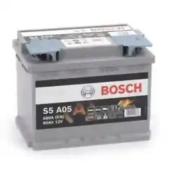 Batterie Bosch S5A05 60Ah 680A BOSCH. Largeur: 175.