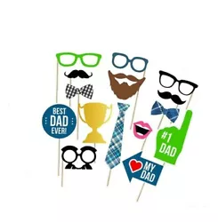 This Fathers Day Photo Booth Props is a fun and unique party for your fathers day celebration. These props are easy...