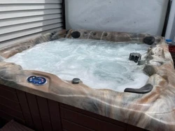 Good working condition, well maintained. Spa Cover is still functional but worn.